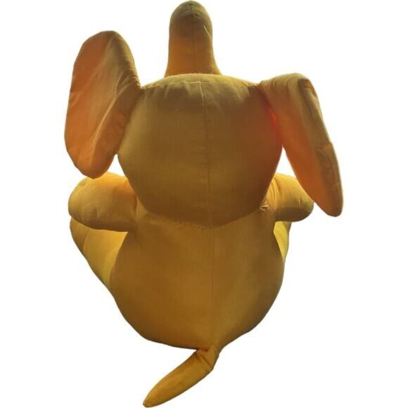 Yellow Elephant Nylon Parachute Hard Stuffed Animal Plush 9" - Picture 3 of 5